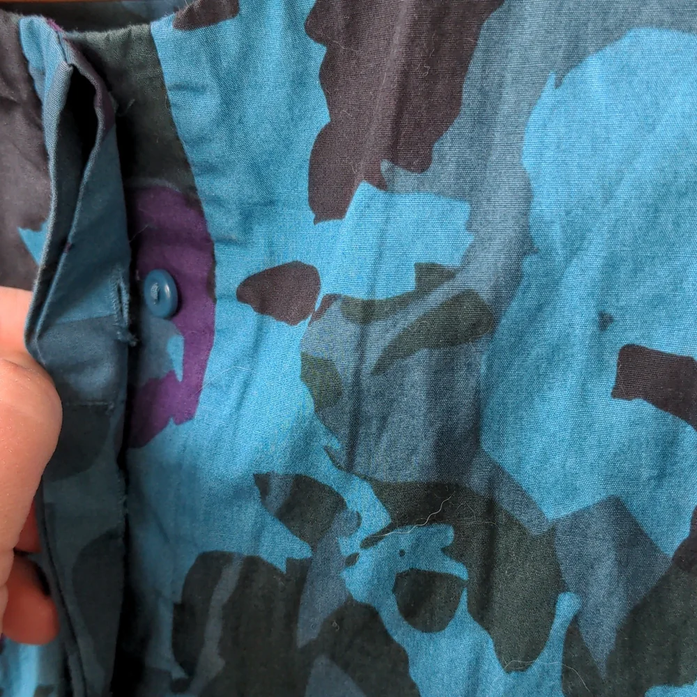 Gap blue floral cotton girls dress 10 - Picture 6 of 11